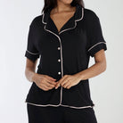 All American PJ Set In Black - Sleepwear & Loungewear -