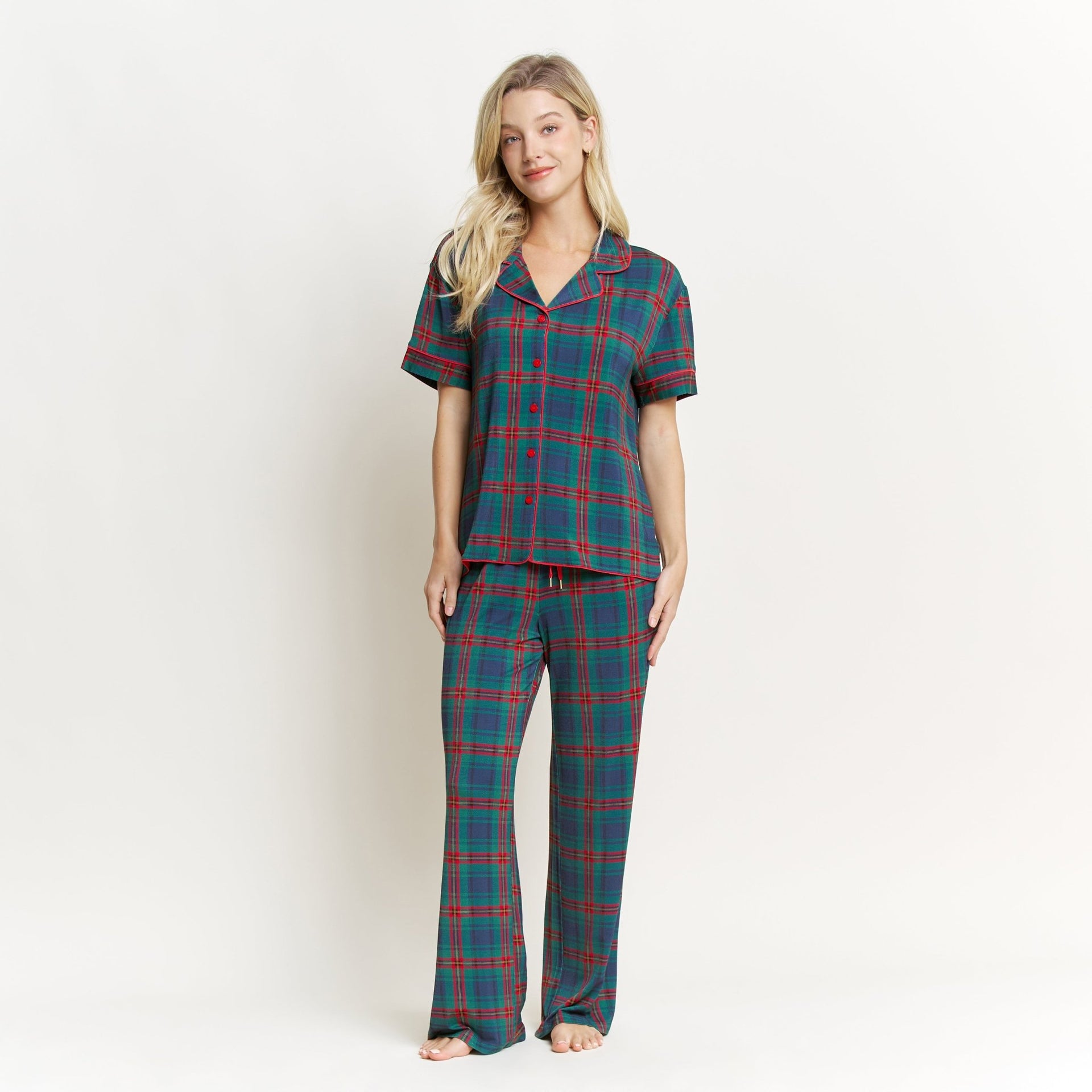 All American PJ Set In Dreamspell Plaid - Sleepwear & Loungewear - XL