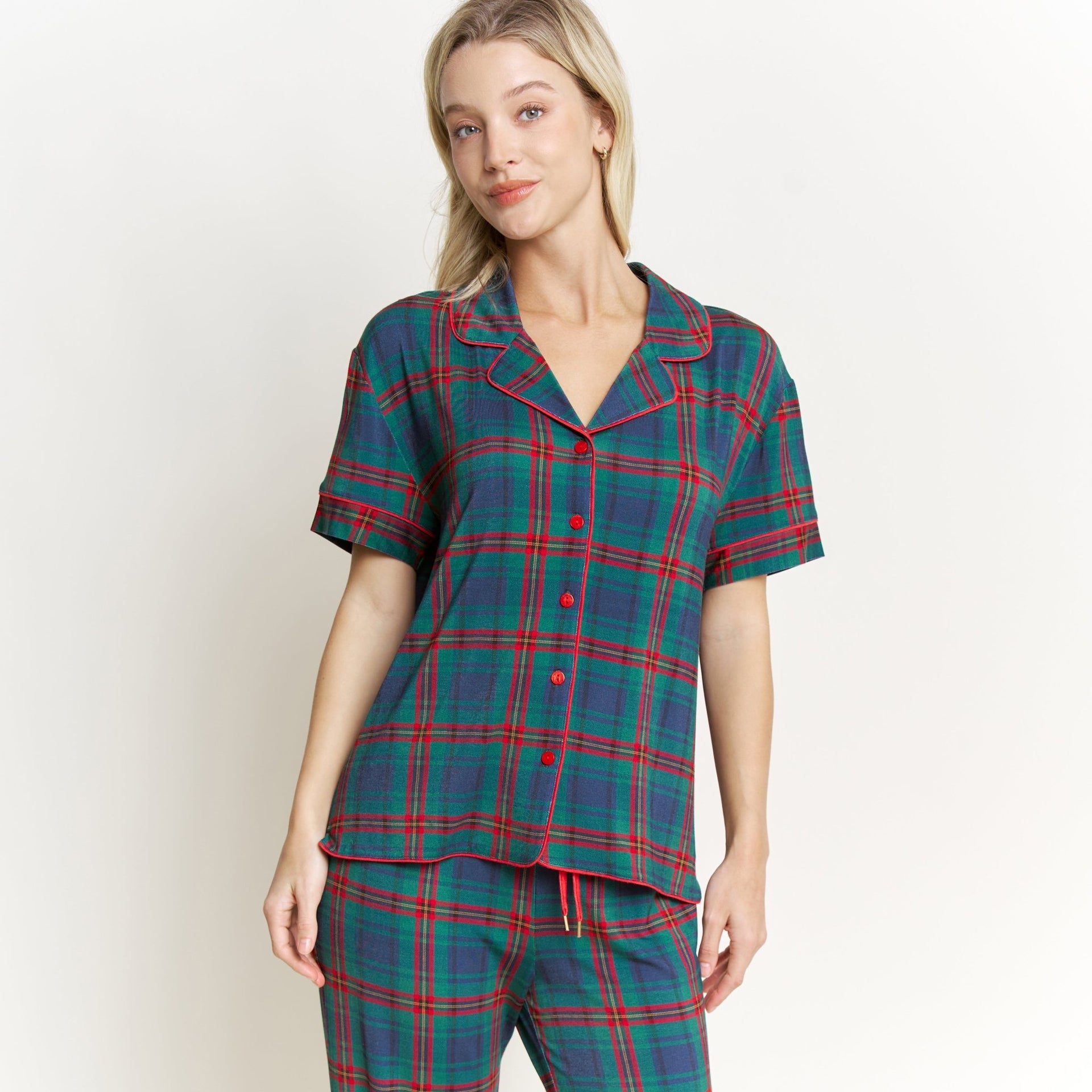 All American PJ Set In Dreamspell Plaid - Sleepwear & Loungewear -