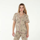 All American PJ Set In Natural Animal - Sleepwear & Loungewear -