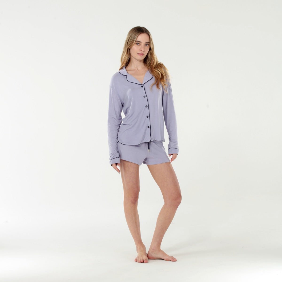 All American Shortie Set In Lunar - Sleepwear & Loungewear -