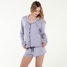 All American Shortie Set In Lunar - Sleepwear & Loungewear -