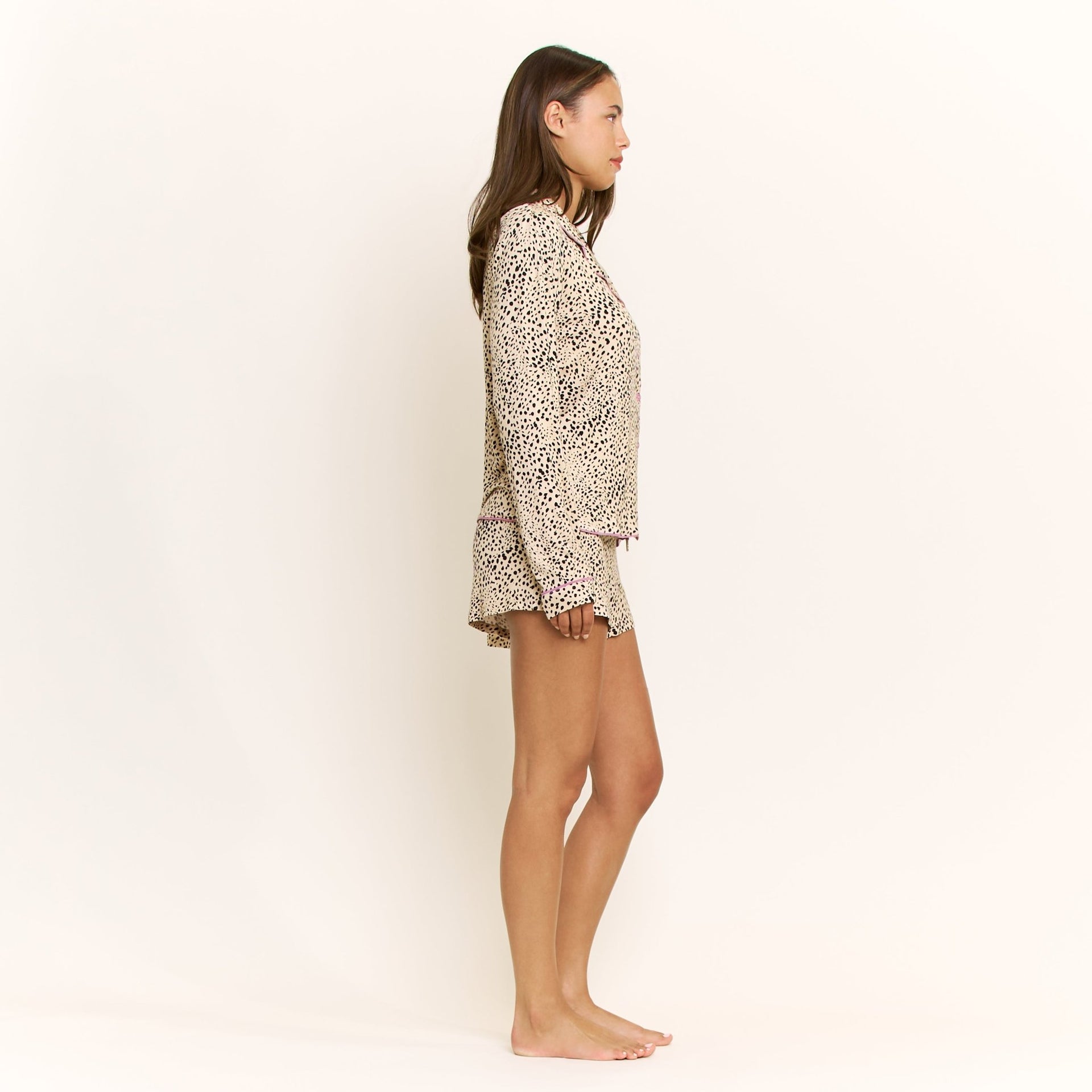 All American Shortie Set in Natural Animal - Sleepwear & Loungewear -