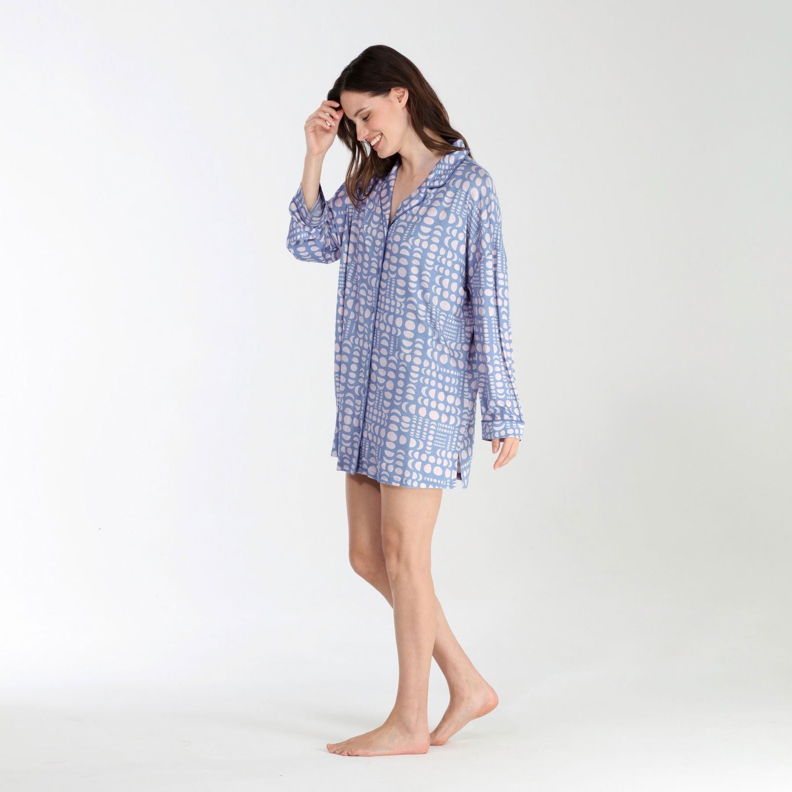 All American Sleepshirt In Stormy Moons - -