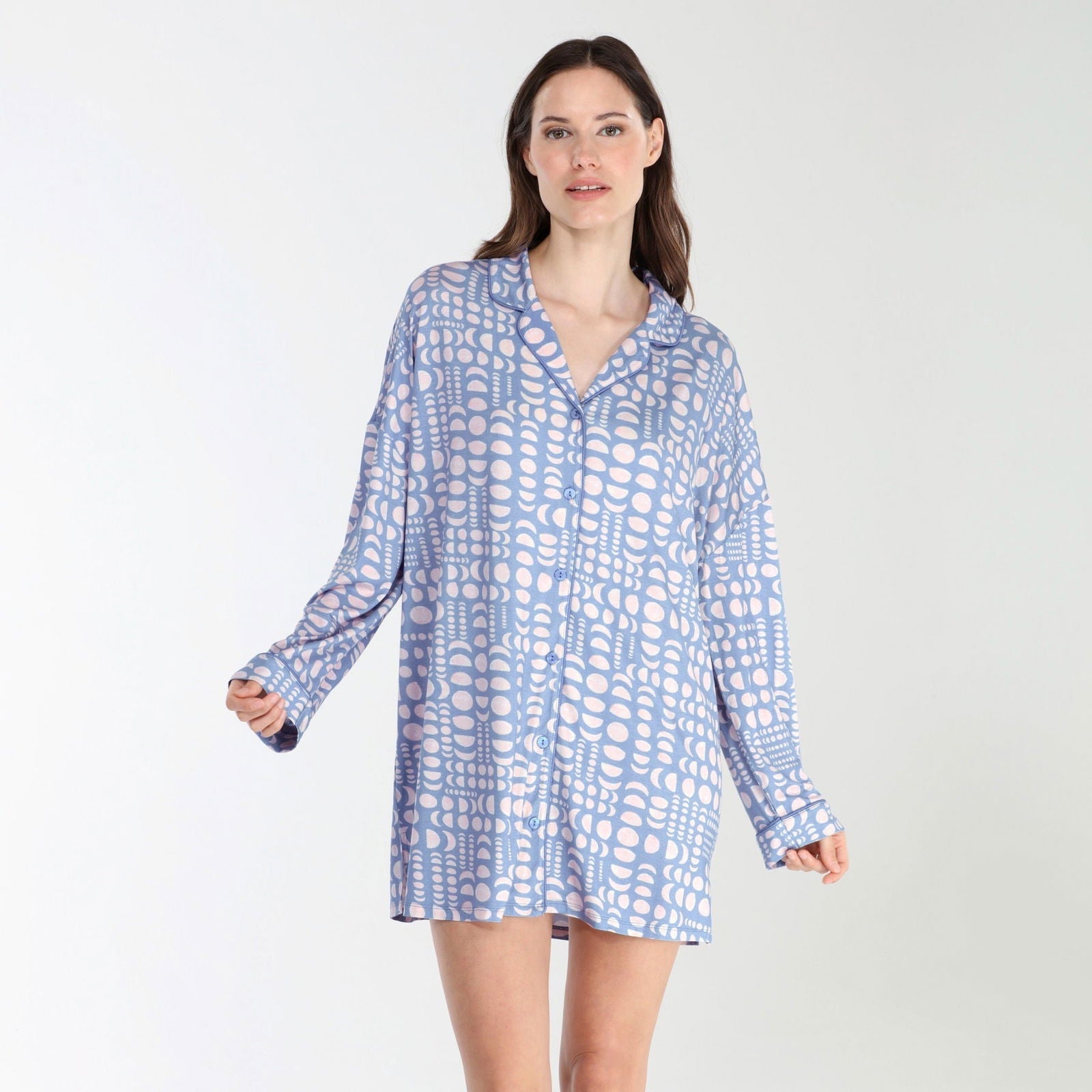 All American Sleepshirt In Stormy Moons - - X-Large