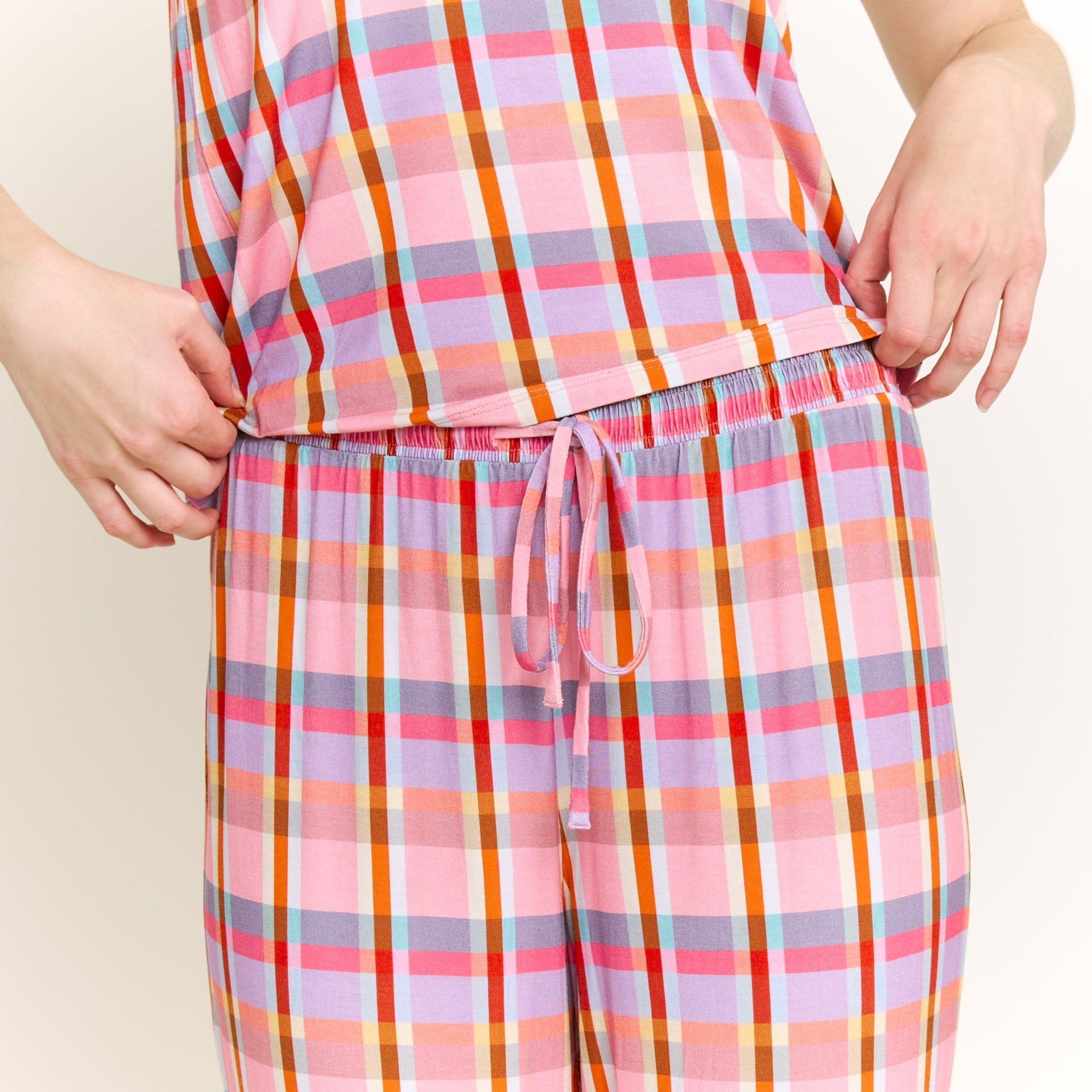 All American Tank Pant Set in Madras - -