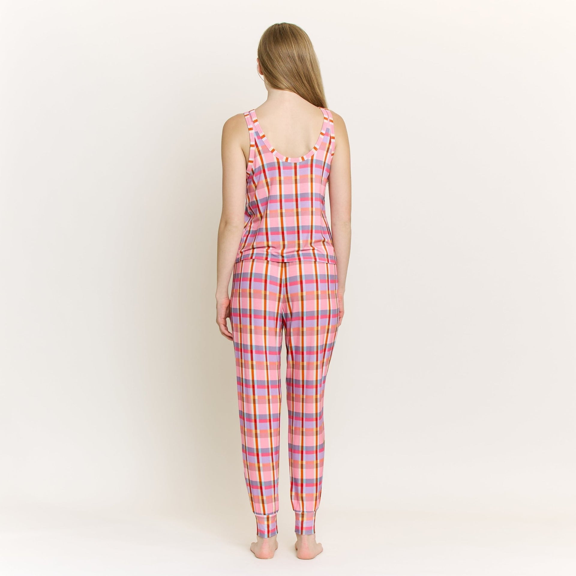 All American Tank Pant Set in Madras - -