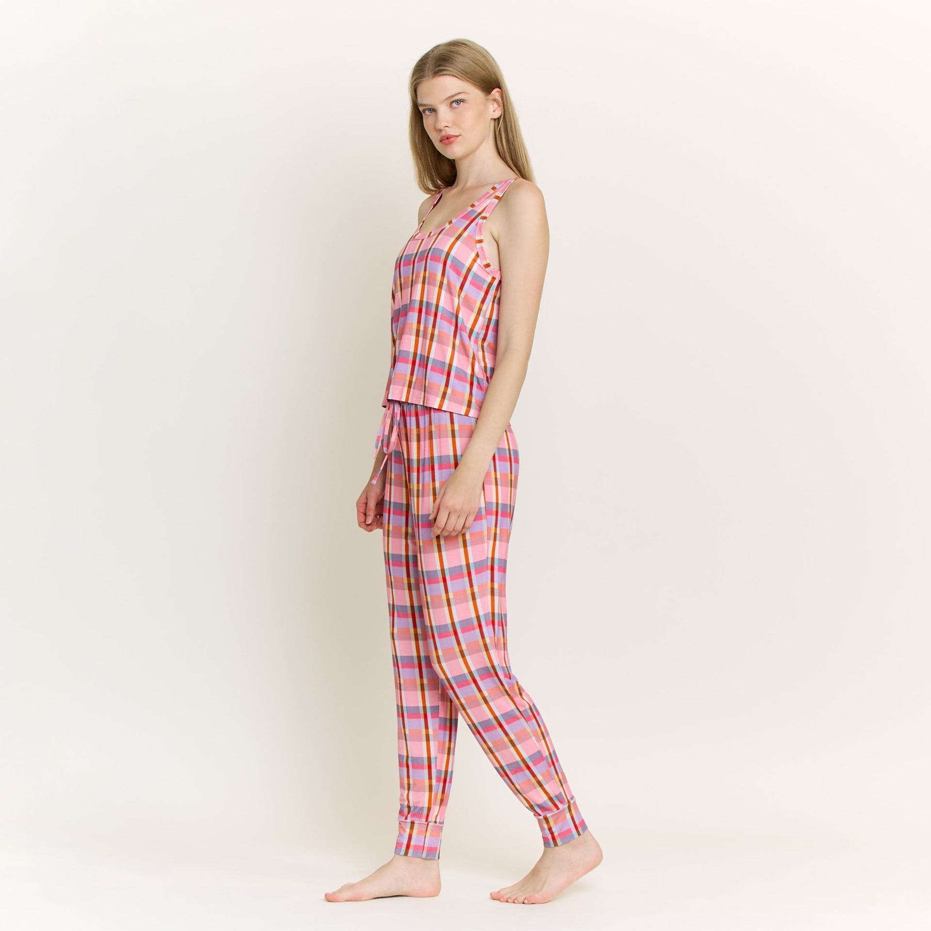 All American Tank Pant Set in Madras - -