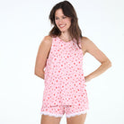 All American Tank Shortie Set In Amour Hearts - Tank+Short -