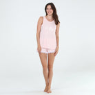 All American Tank Shortie Set In Promise Pink - Tank+Short - X-Large