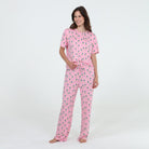 All American Tee Pant Set In Adore Champagne - Sleepshirt+Pants - X-Large