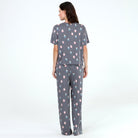 All American Tee Pant Set In Ash Mugs - Sleepshirt+Pants -