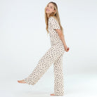 All American Tee Pant Set In Beso Hearts - Sleepshirt+Pants -