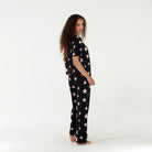 All American Tee Pant Set In Black Stars - Sleepshirt+Pants -