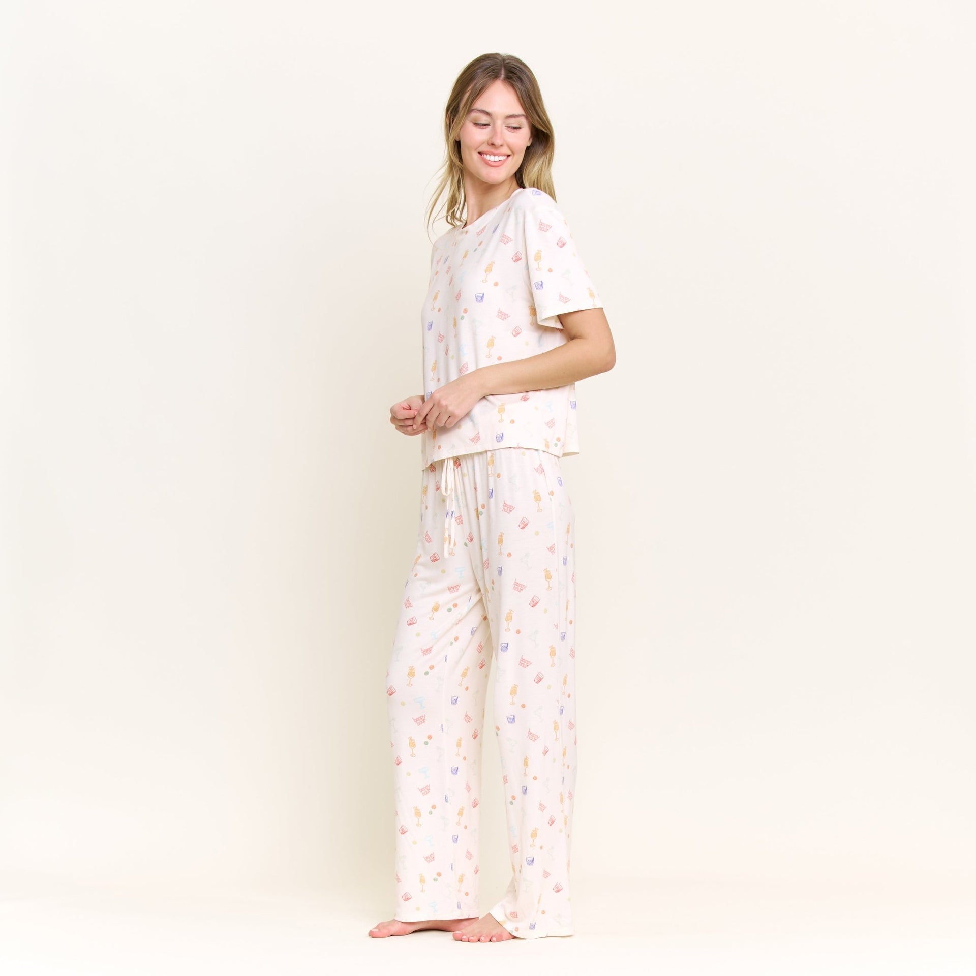 All American Tee Pant Set in Happy Hour - Sleepwear & Loungewear -