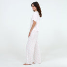 All American Tee Pant Set In Ivory Trees - Sleepshirt+Pants -