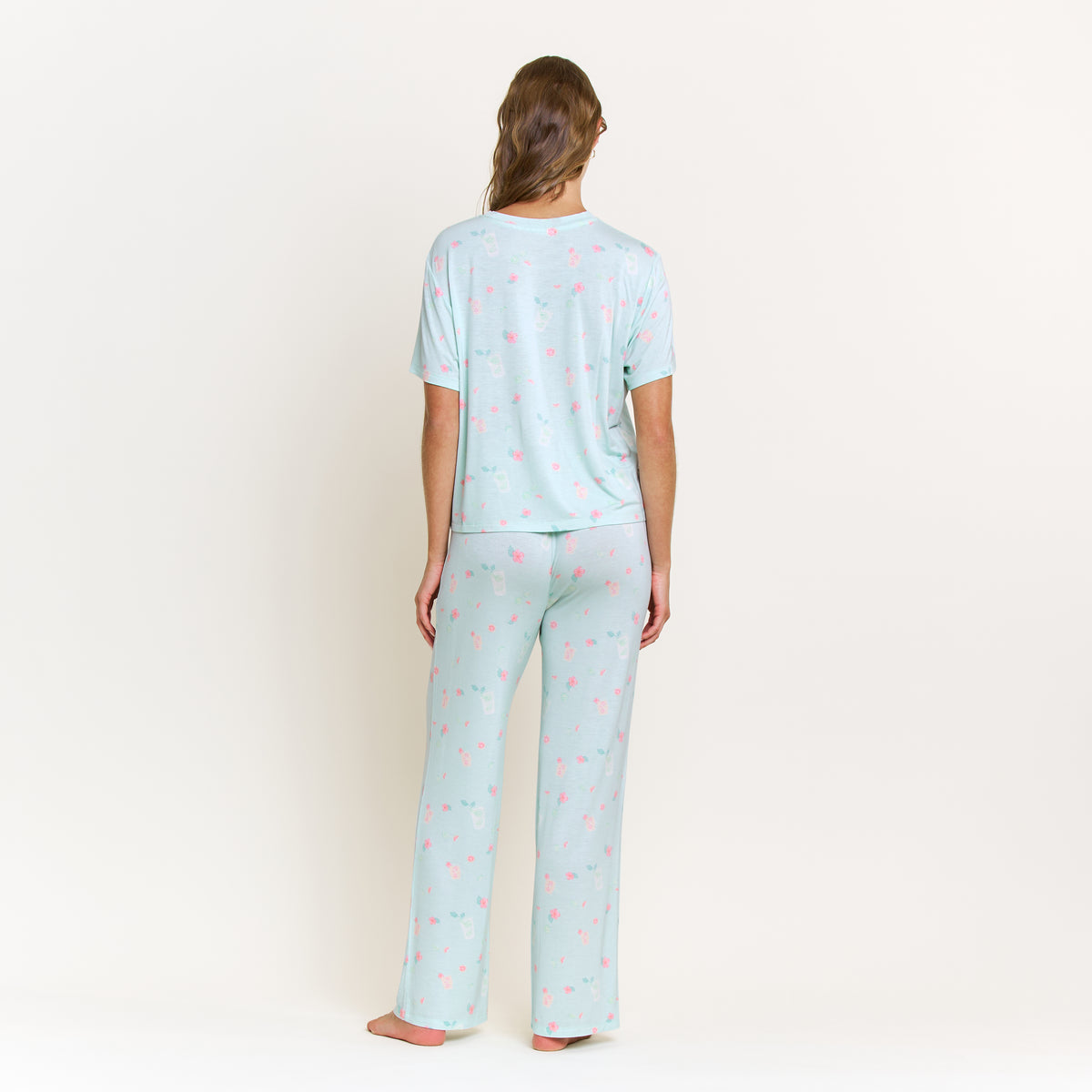 All American Tee Pant Set in Mint Mojito Bliss - Sleepwear & Loungewear -