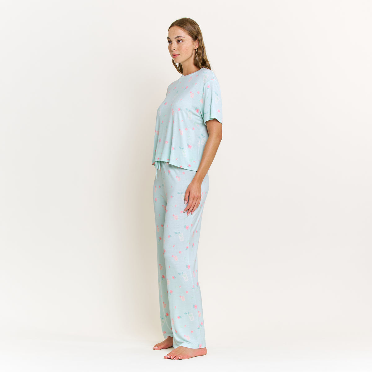All American Tee Pant Set in Mint Mojito Bliss - Sleepwear & Loungewear -