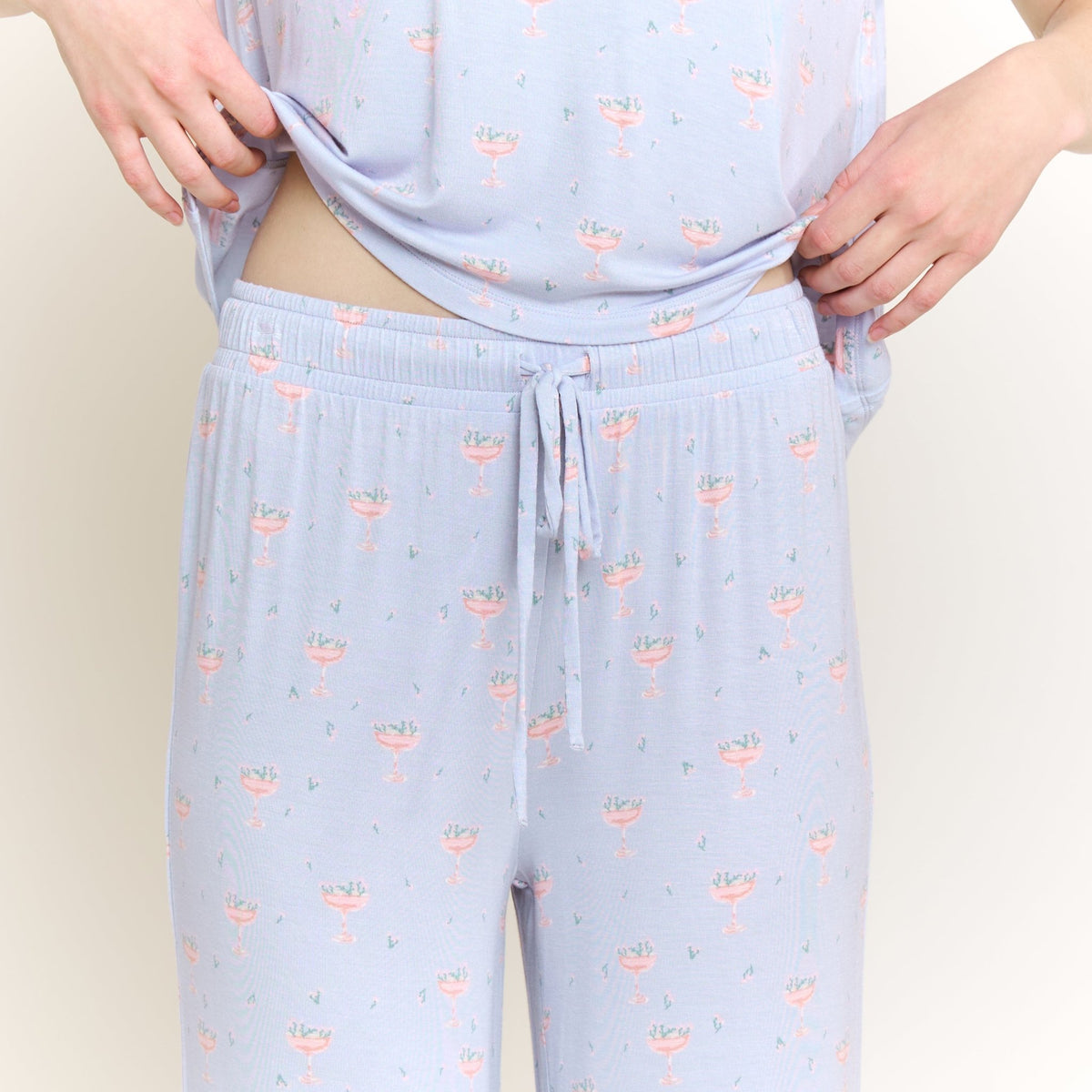 All American Tee Pant Set in Moonbeam Rosé - Sleepwear & Loungewear -