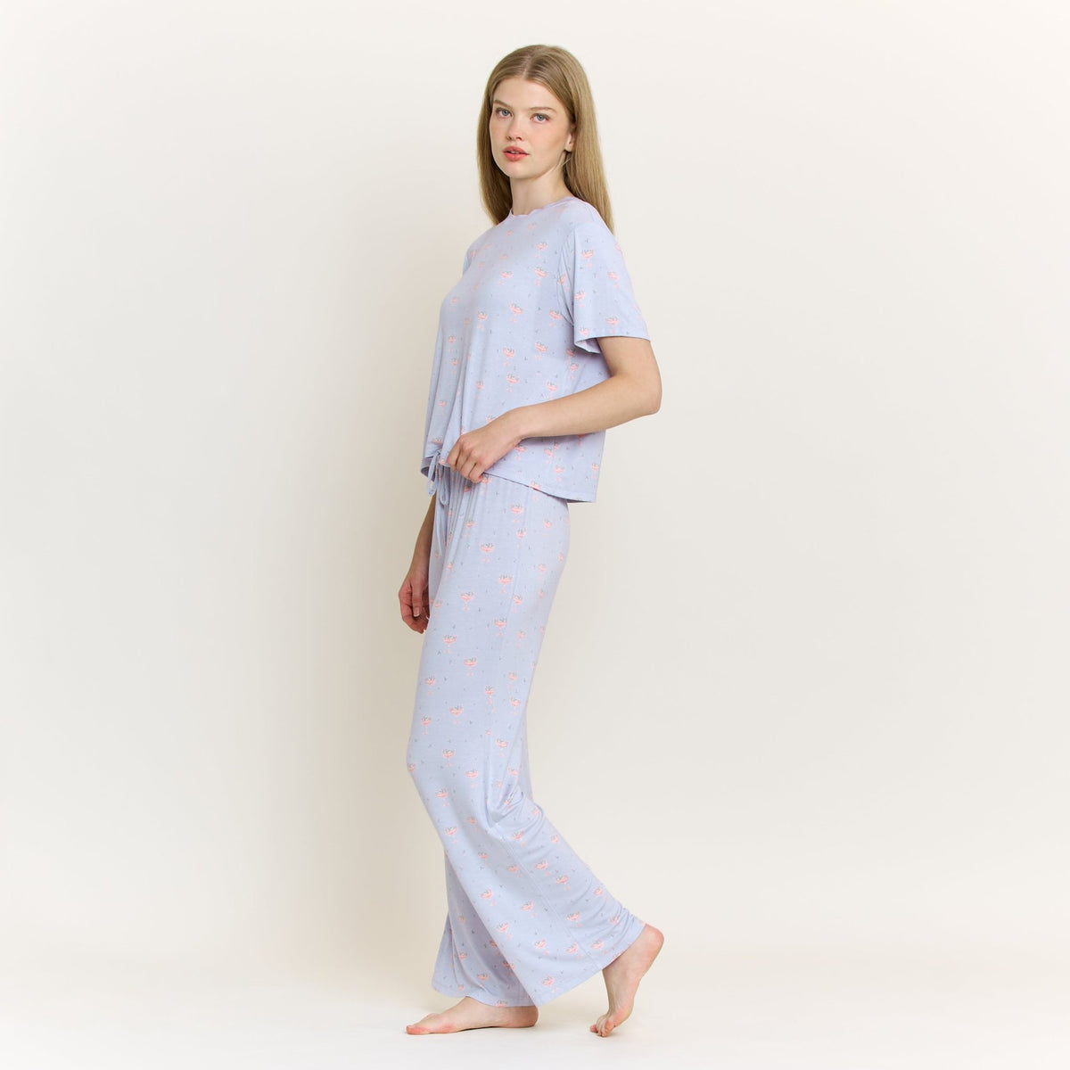All American Tee Pant Set in Moonbeam Rosé - Sleepwear & Loungewear -