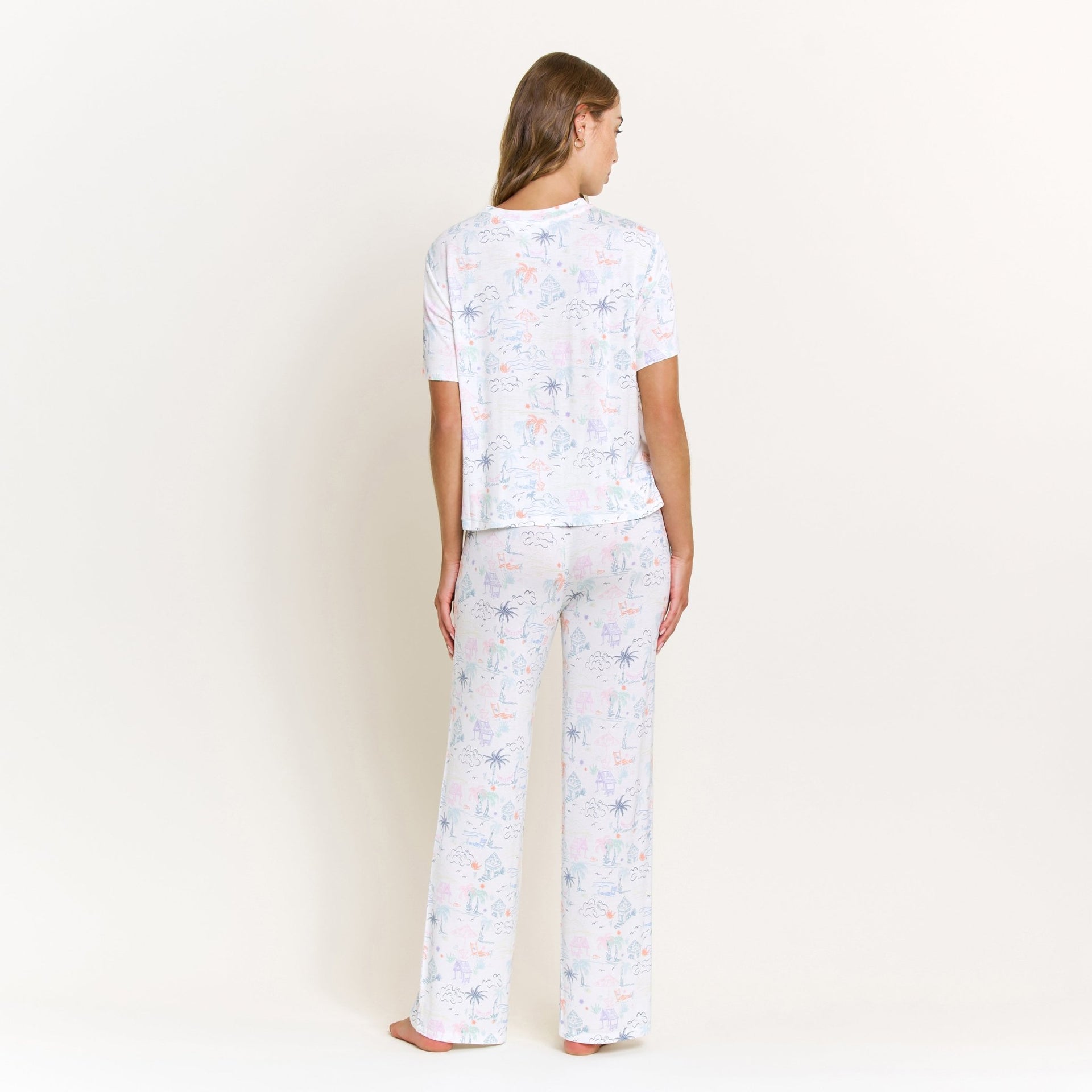 All American Tee Pant Set in Multi Beach Resort - Sleepwear & Loungewear -