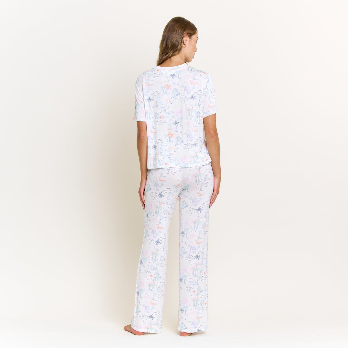 All American Tee Pant Set in Multi Beach Resort - Sleepwear & Loungewear -
