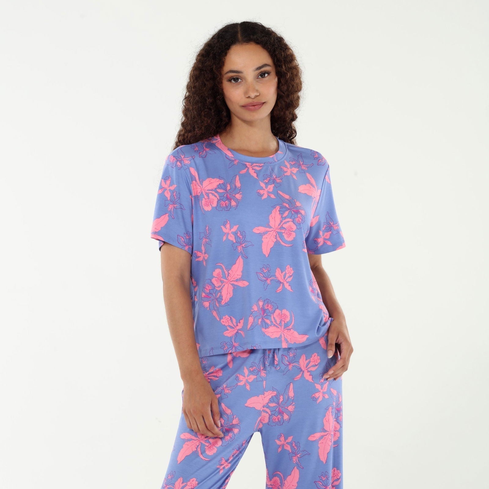 All American Tee Pant Set In Newport Floral - Sleepwear & Loungewear - X-Large