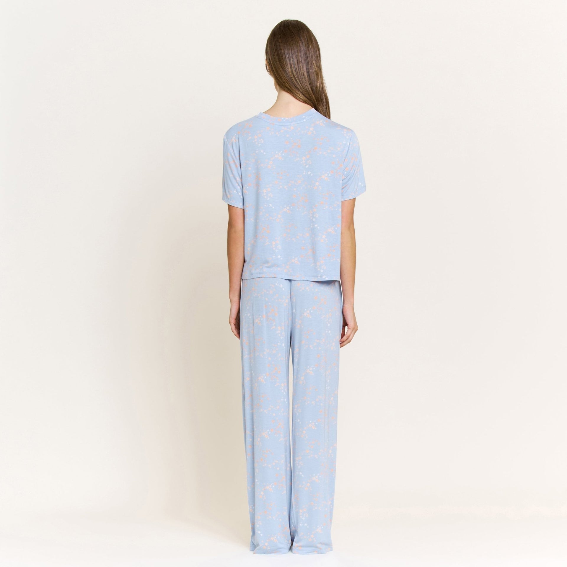 All American Tee Pant Set in Periwinkle Stars - Sleepwear & Loungewear -