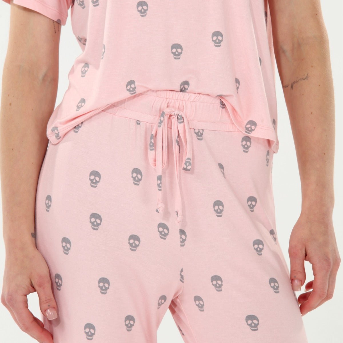 All American Tee Pant Set In Starbird Skulls - Sleepshirt+Pants -