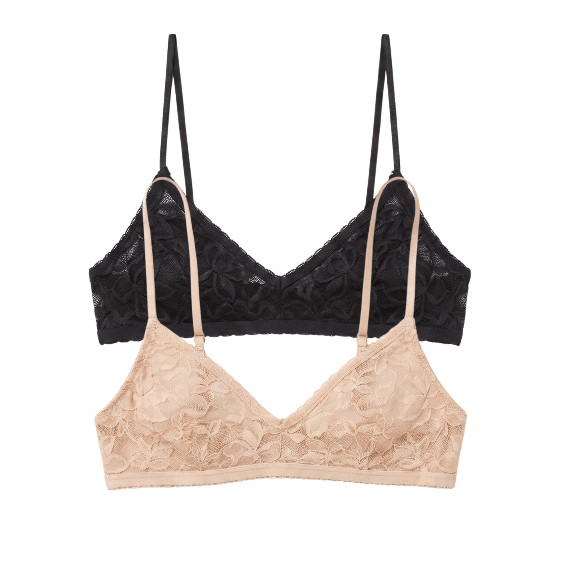 Azlin Bralette 2-Pack in Basics - -