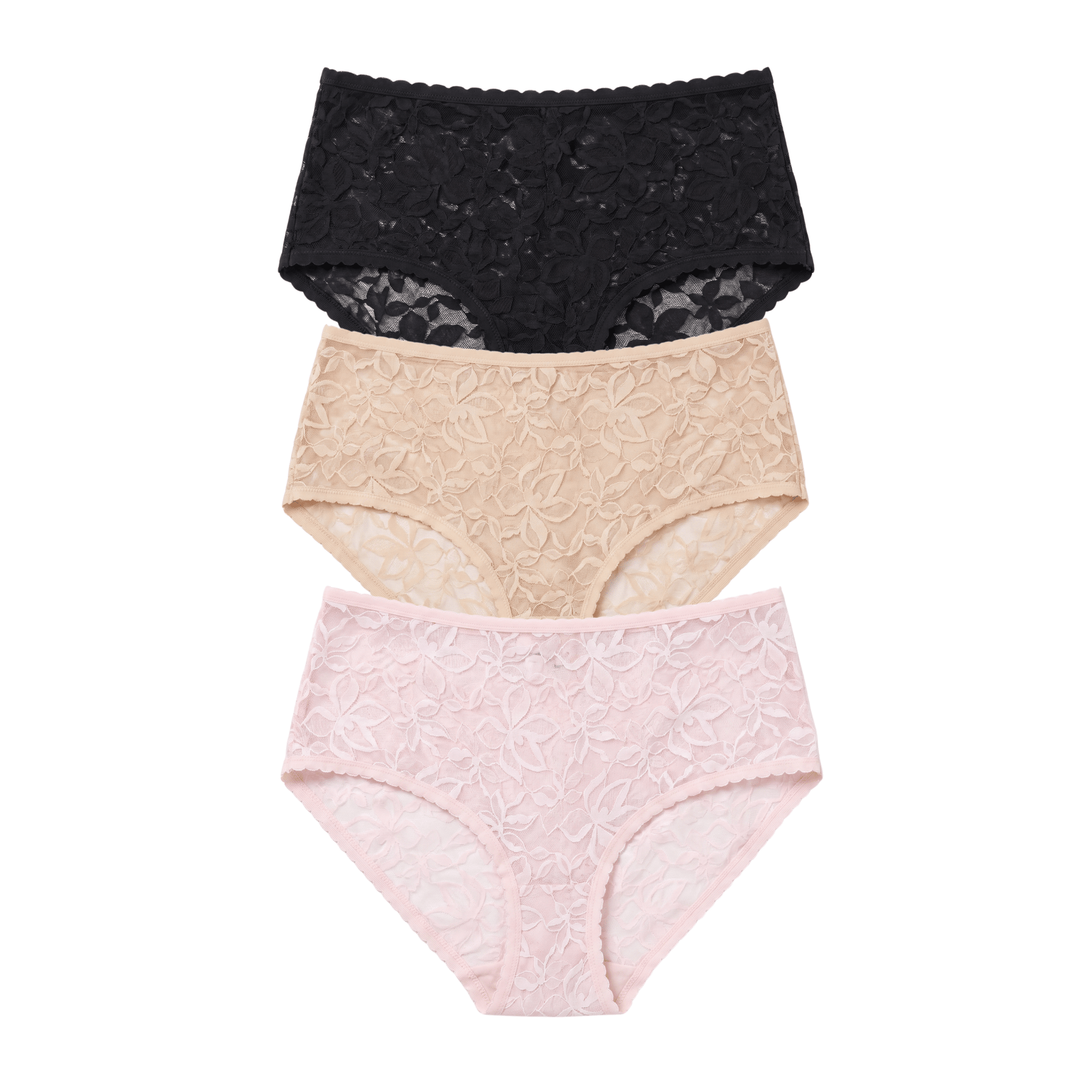 Azlin Hipster 3-Pack in Basics & Ballet Slipper - -