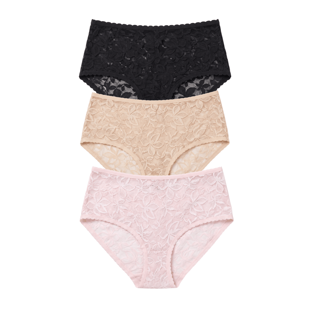 Azlin Hipster 3-Pack in Basics & Ballet Slipper - Underwear -