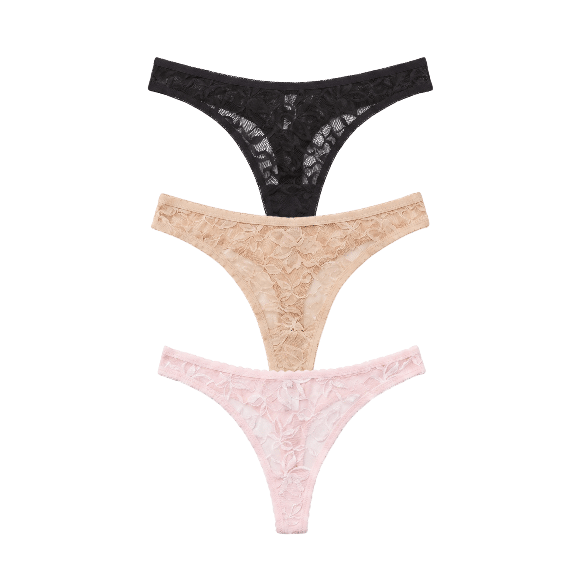 Azlin Thong 3-Pack in Basics & Ballet Slipper - -