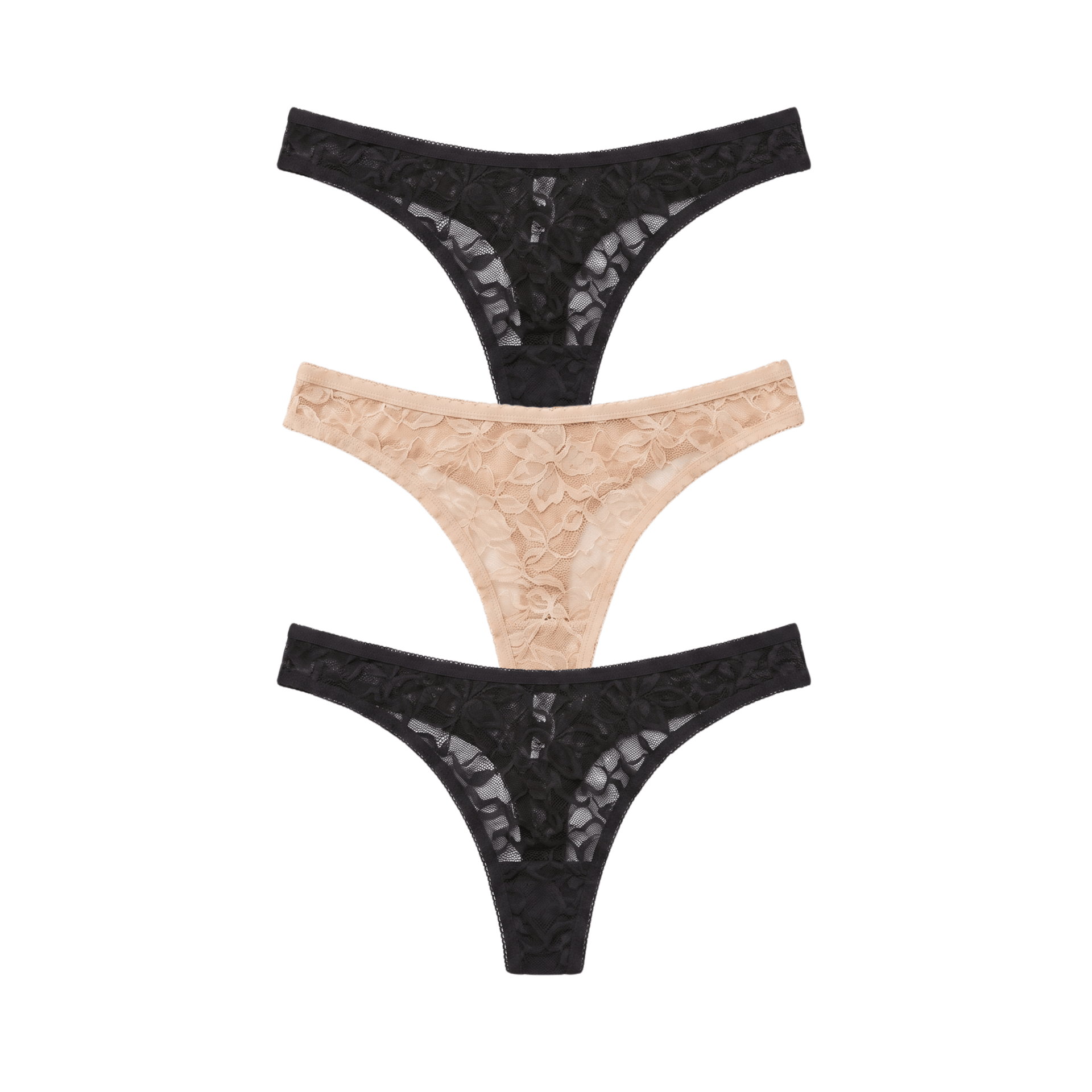 Azlin Thong 3-Pack in Basics - -