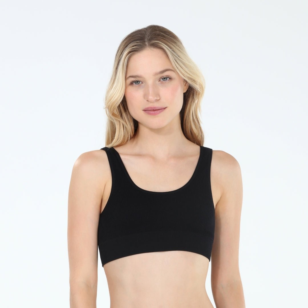 Bailey Bralette in Black - Honeydew - X - Small