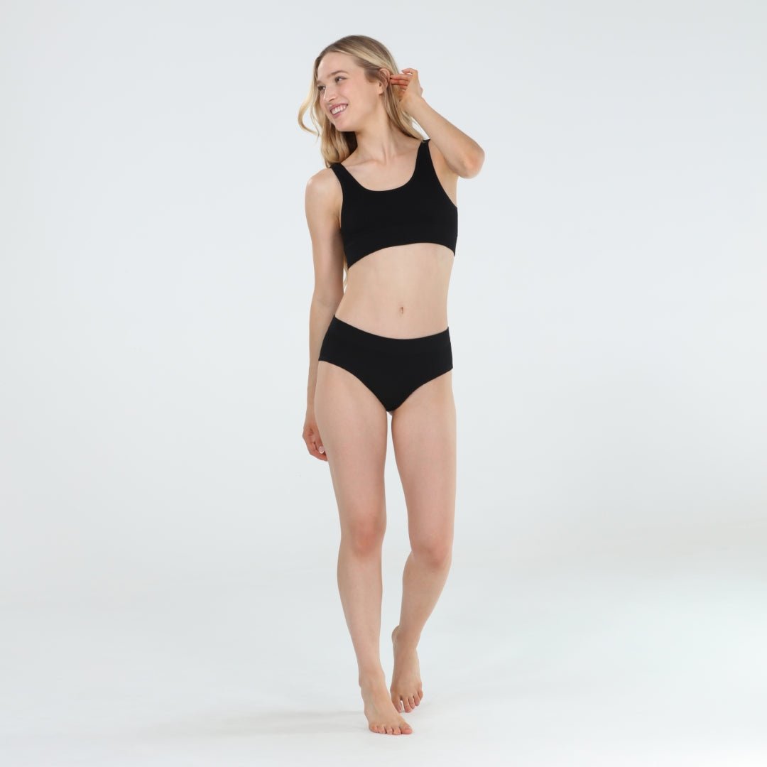 Bailey Bralette in Black - Honeydew - X - Small