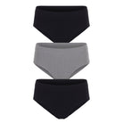 Bailey Hipster 3-Pack in Black/Heather Grey/Black - Panty - X-Large