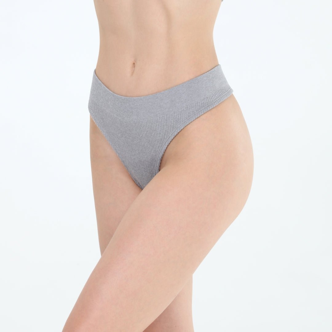 Bailey Thong 3 - Pack in Black/Heather Grey/Black - Honeydew - Small