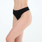 Bailey Thong in Black - Honeydew - X - Small