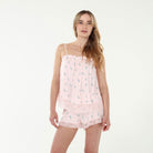 Best Day Ever Cami & Short PJ Set In Sweetheart Floral - Cami+Short - X-Large