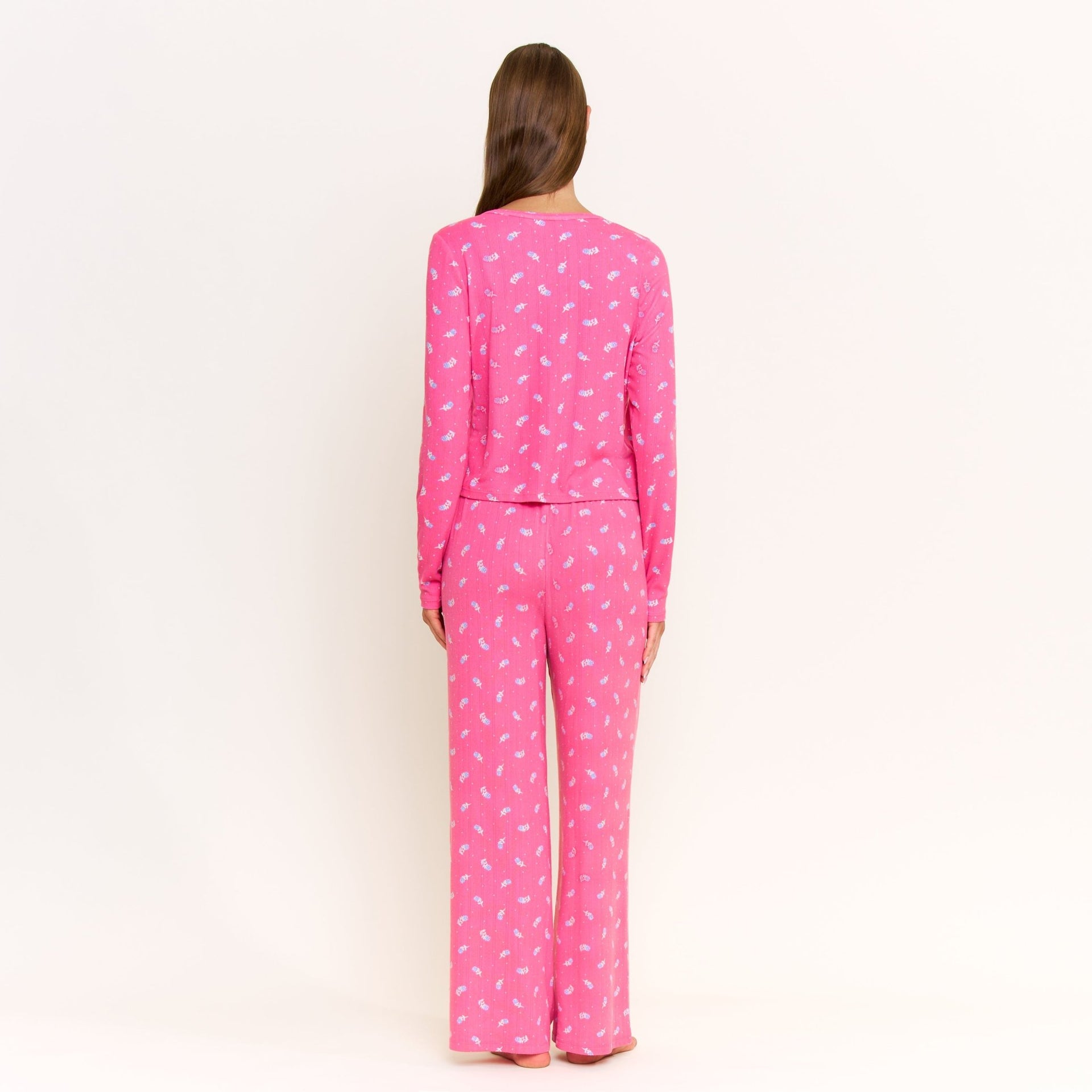 Blissful Cardigan in Fuchsia Wild Rose - -