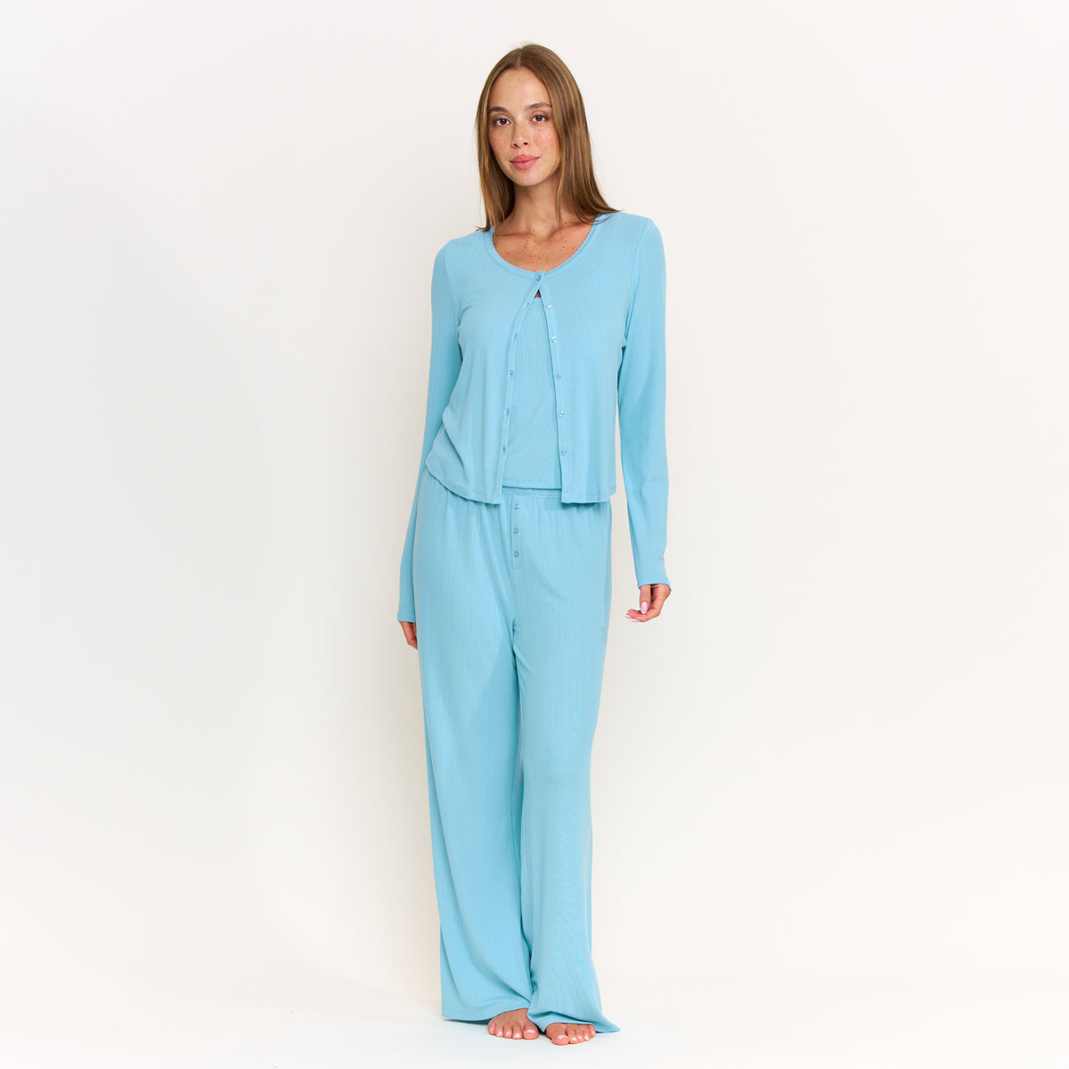 Blissful Cardigan in Ocean - Sleepwear & Loungewear -
