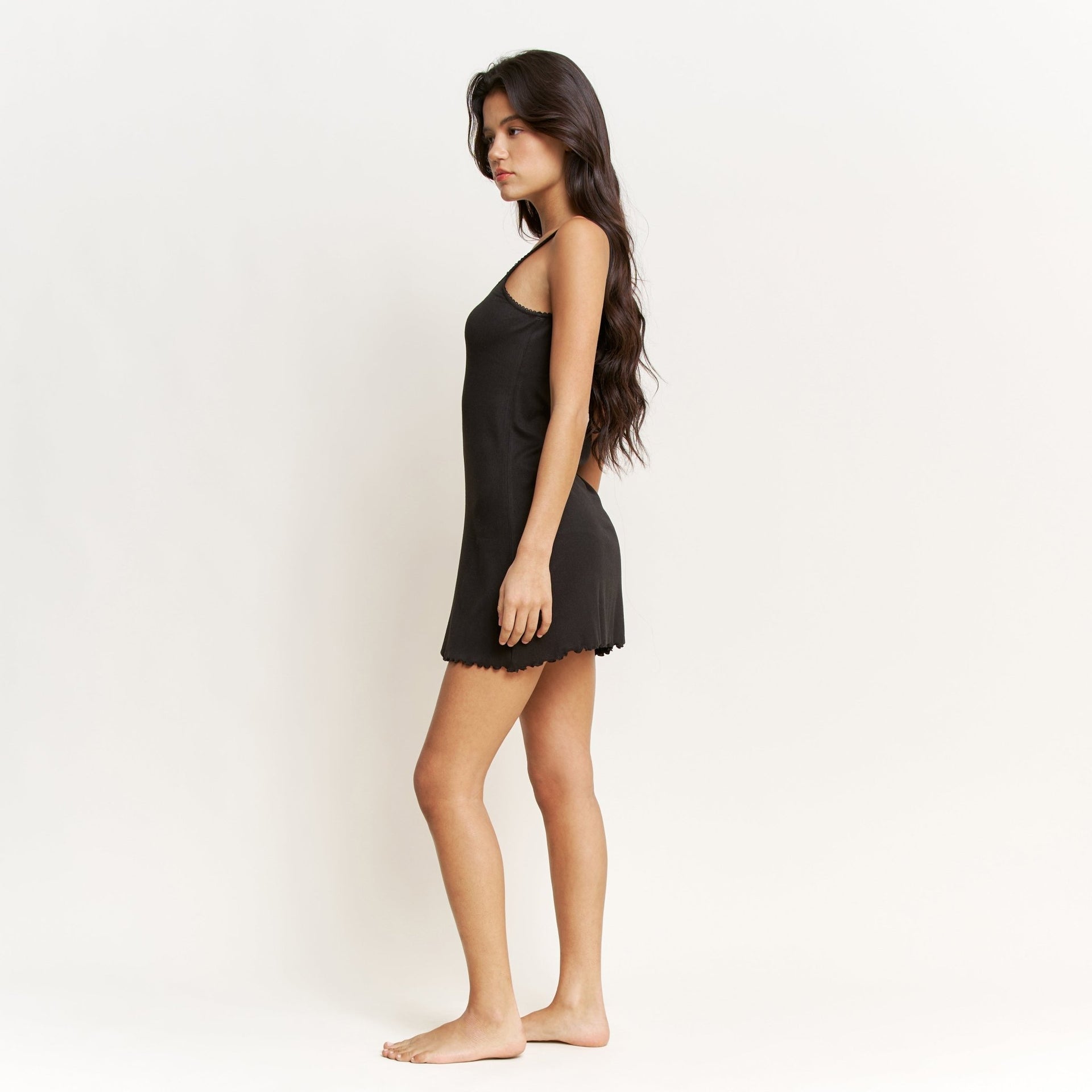 Blissful Chemise in Black - Chemise -