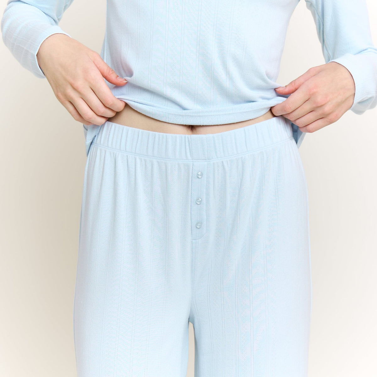 Blissful Long Henley Set in Dreamy - Sleepwear & Loungewear -