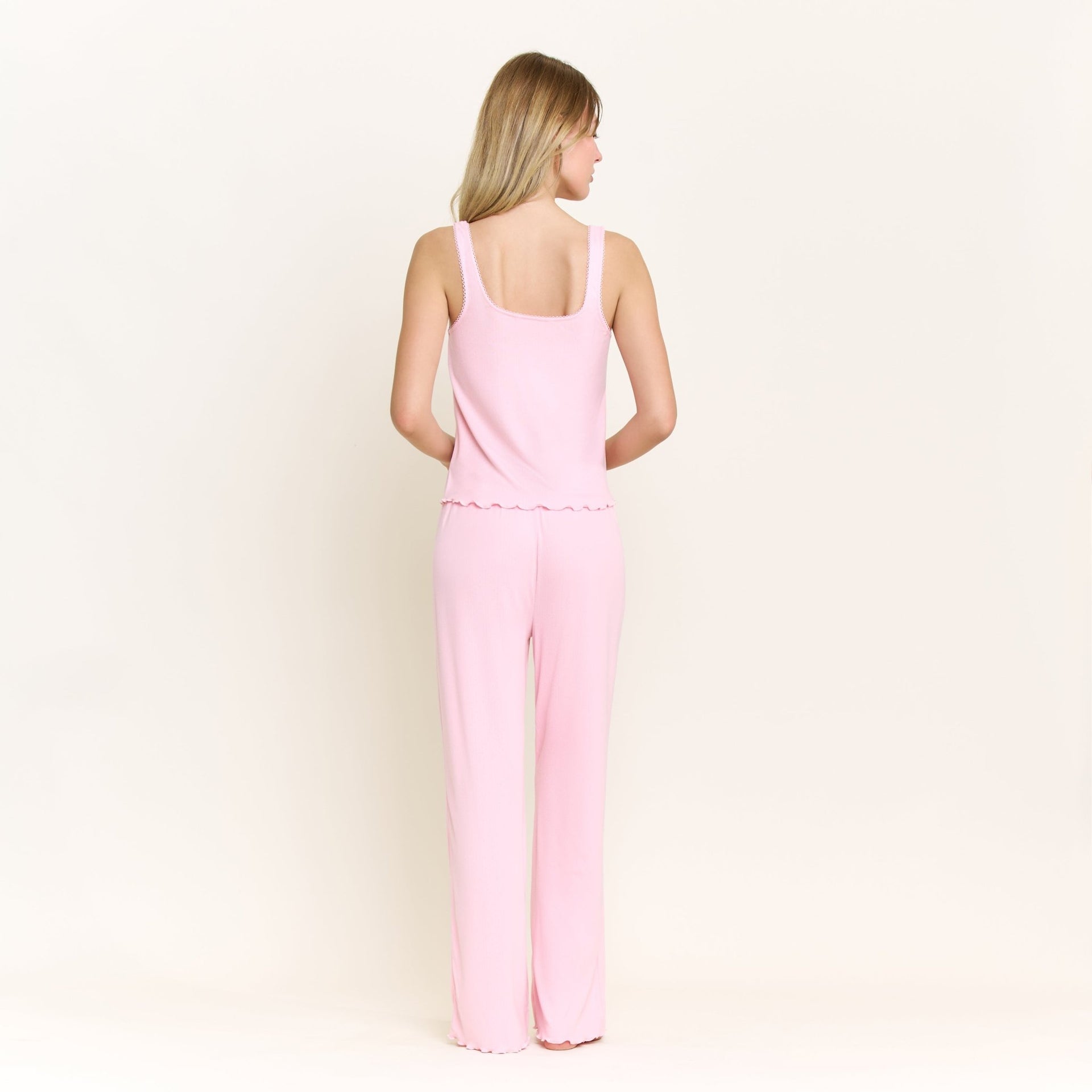 Blissful Tank Pant Set in Tulle - Sleepwear & Loungewear -