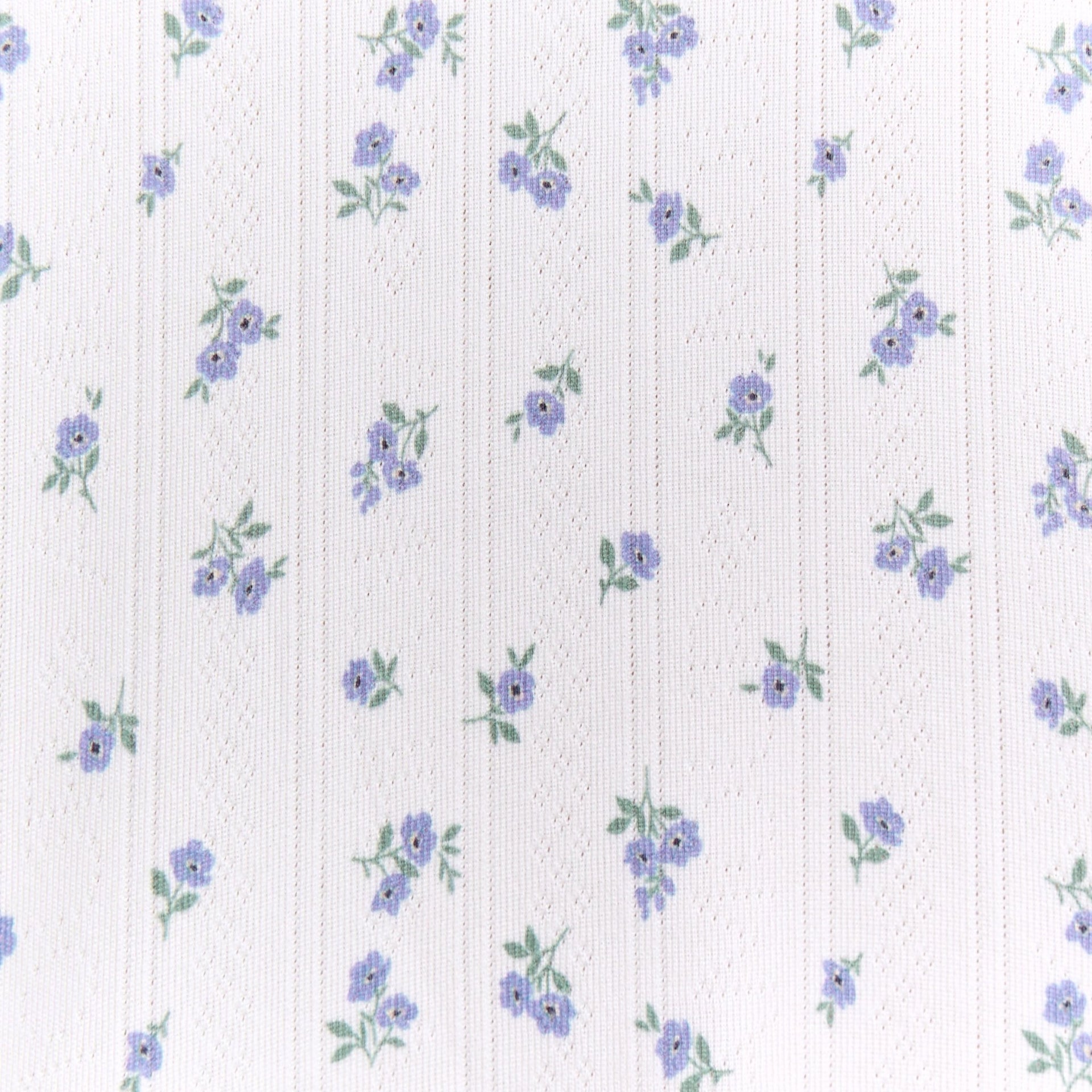 Blissful Tank Shortie Set in Ivory Ditsy - Honeydew - XS