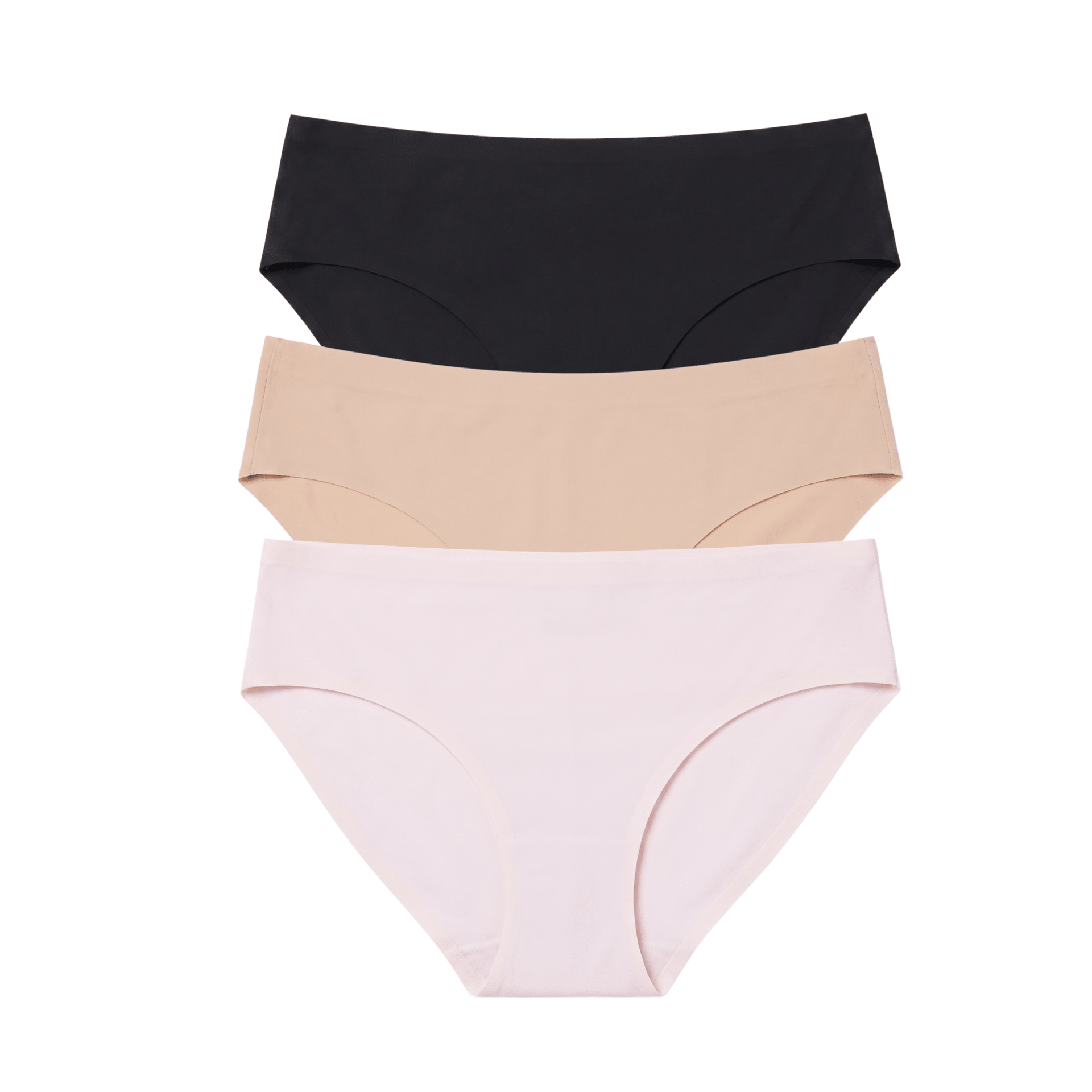 Breeze Luxe Bikini 3-Pack in Basics & Ballet Slipper - -