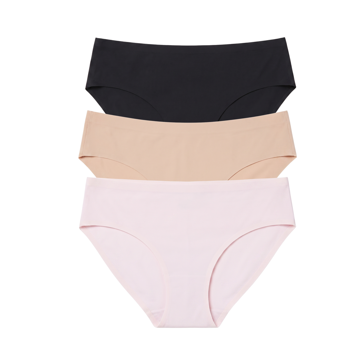 Breeze Luxe Bikini 3-Pack in Basics & Ballet Slipper - Underwear -