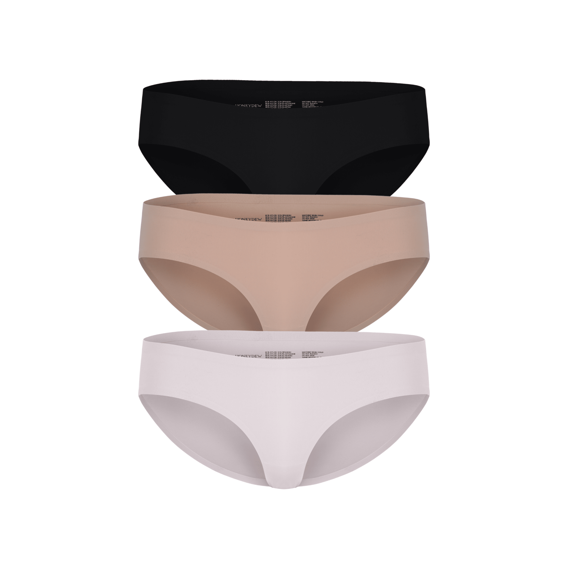 Breeze Luxe Bikini 3-Pack in Basics & Ballet Slipper - -