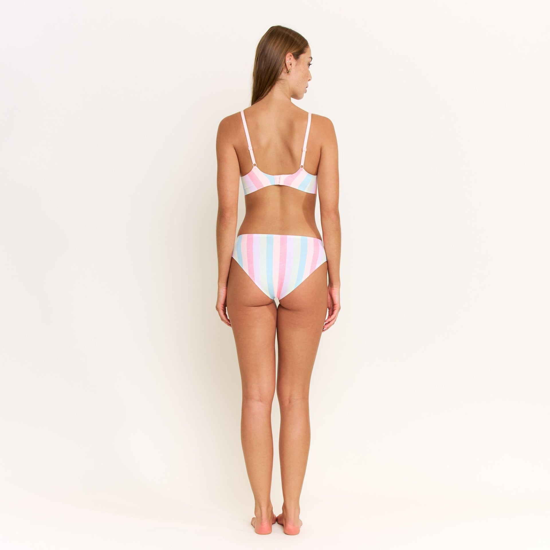 Breeze Luxe Bikini in Bali Stripe - -